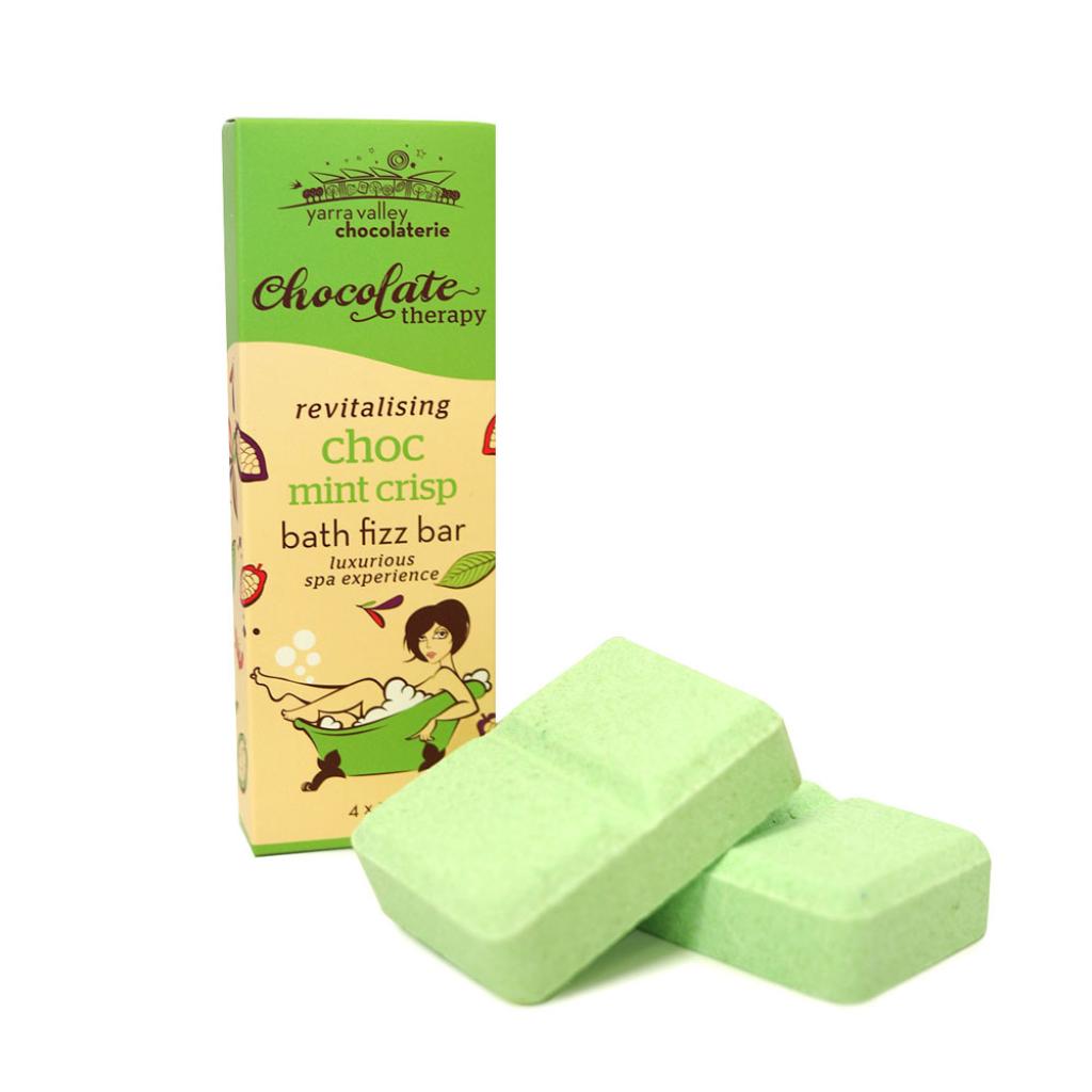 Choc Therapy Bath Fizz Mint Crisp 300g
