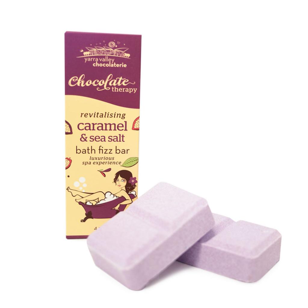 Choc Therapy Bath Fizz Caramel & Sea Salt 300g