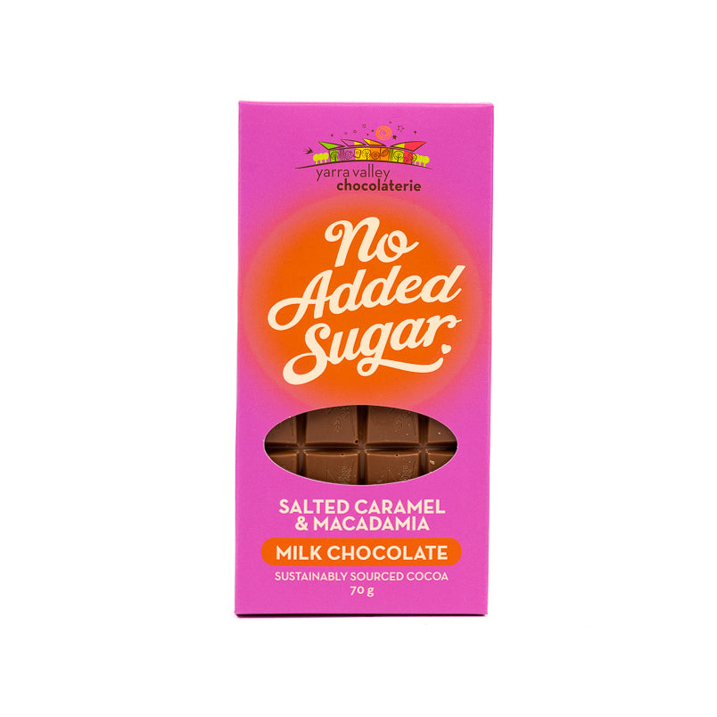 No Added Sugar Bar Salted Caramel & Macadamia 70g