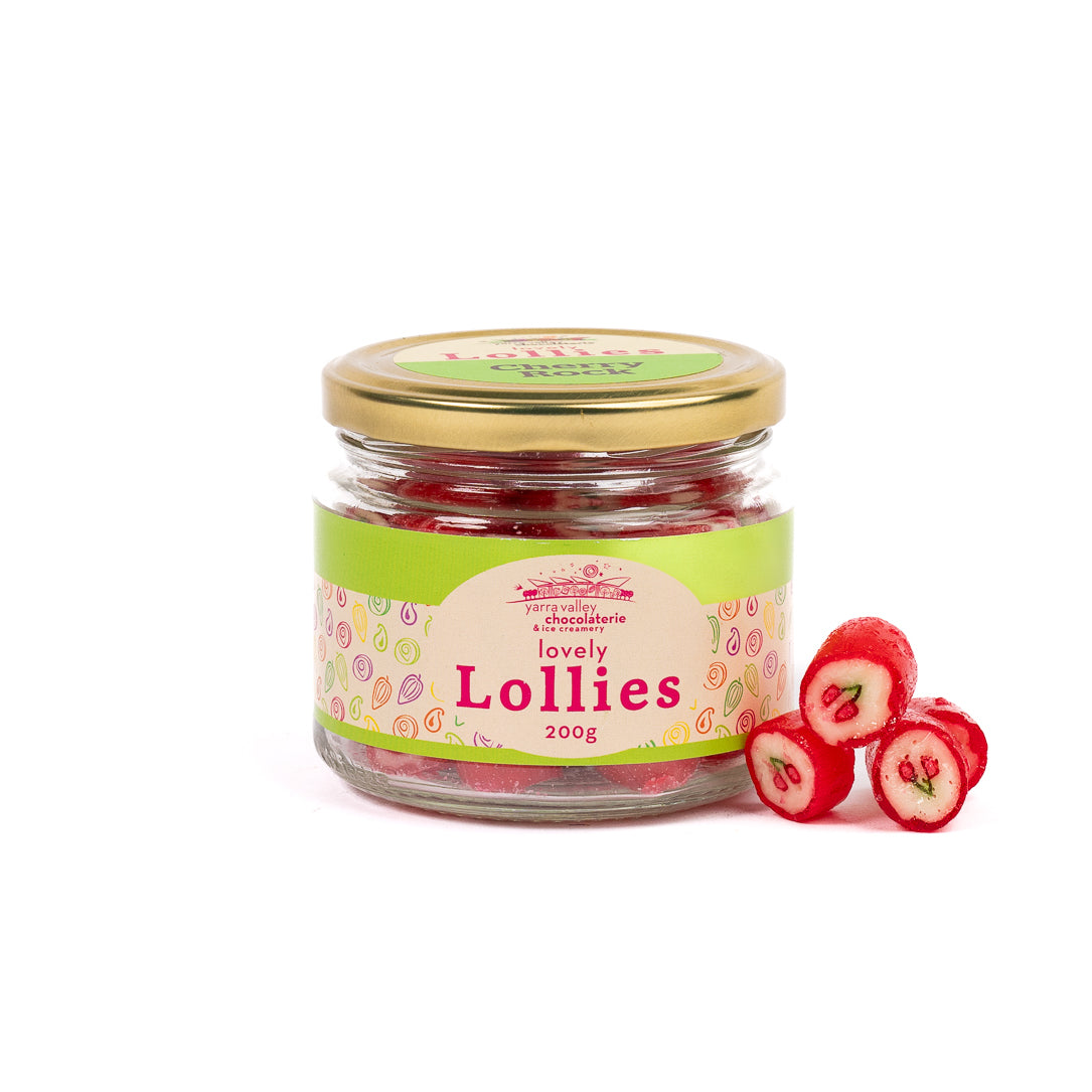 Lovely Lollies Cherry Rock 200g
