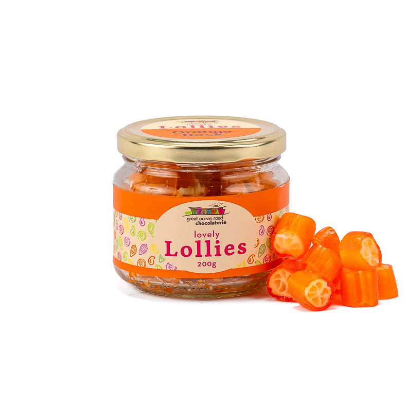 Lovely Lollies Orange Rock 200g
