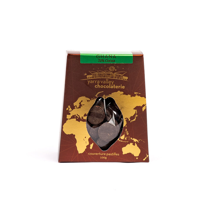 Single Origin Pastilles Ghana 72% 100g