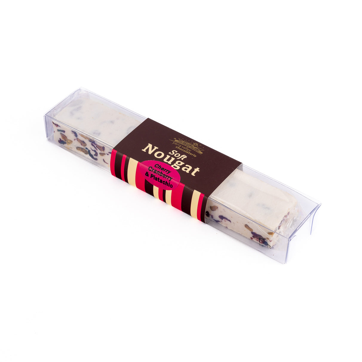 Soft Nougat Naked Cherry Cranberry Pistachio Bar 150g