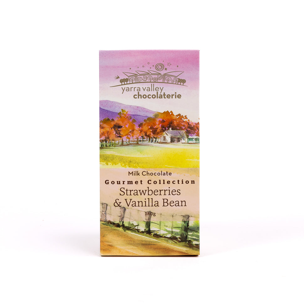 Gourmet Bar Strawberries & Vanilla Bean 160g