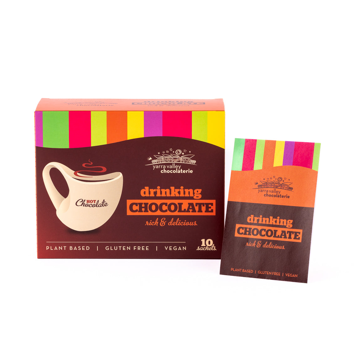 Decadent Drinking Chocolate Sachets Box of 10