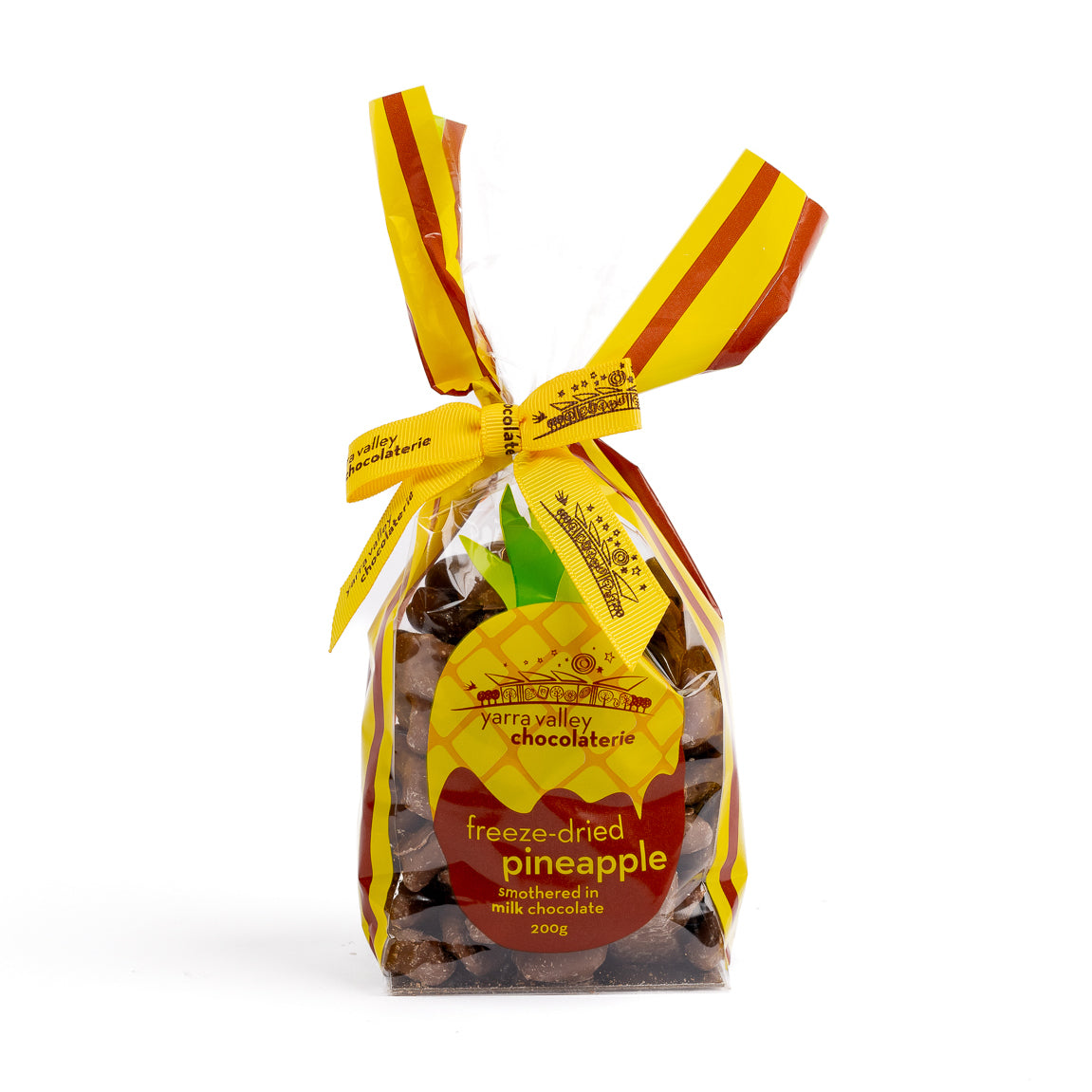 Chocolate Coated Freeze Dried Pineapple 200g