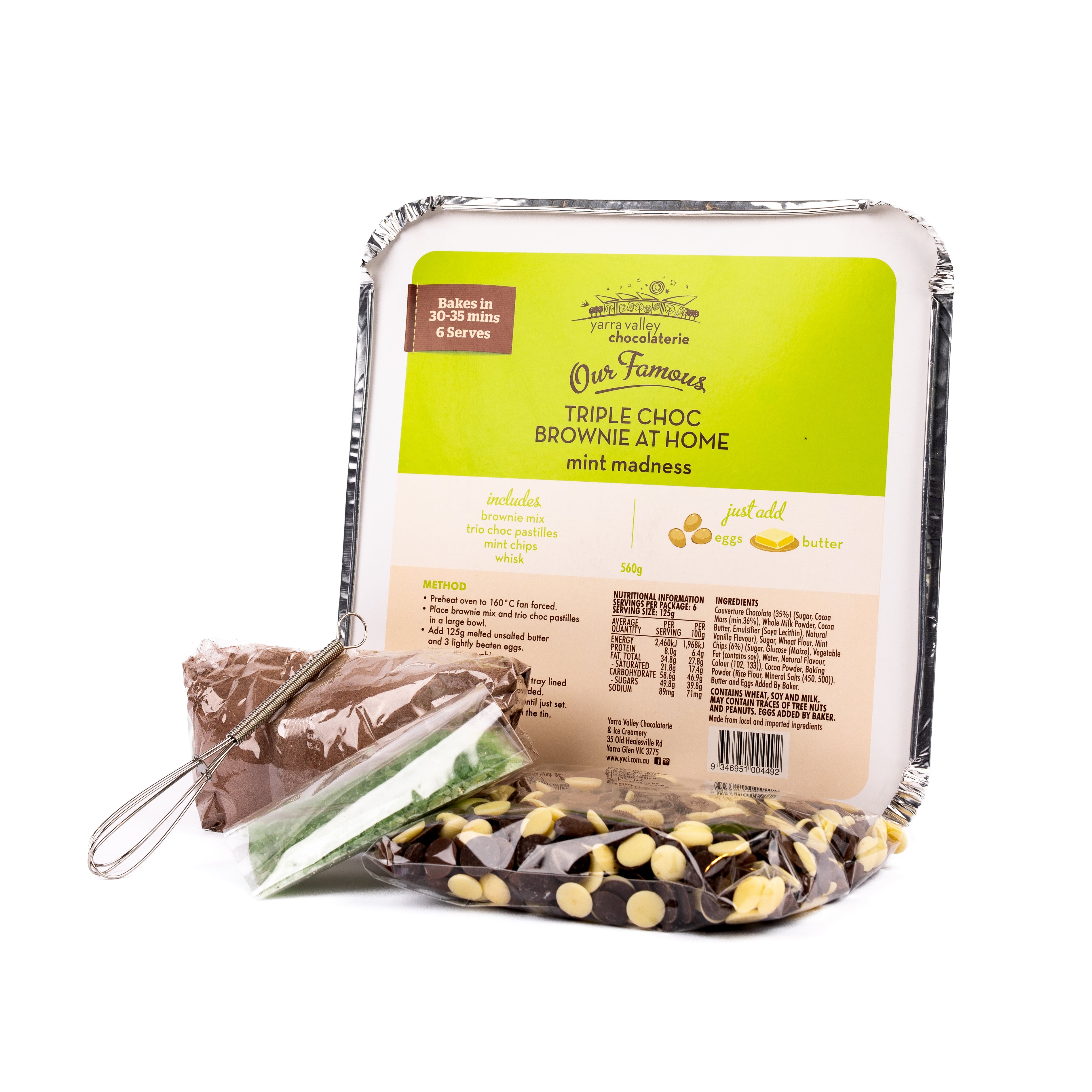 Brownie Bake at Home Kit Mint