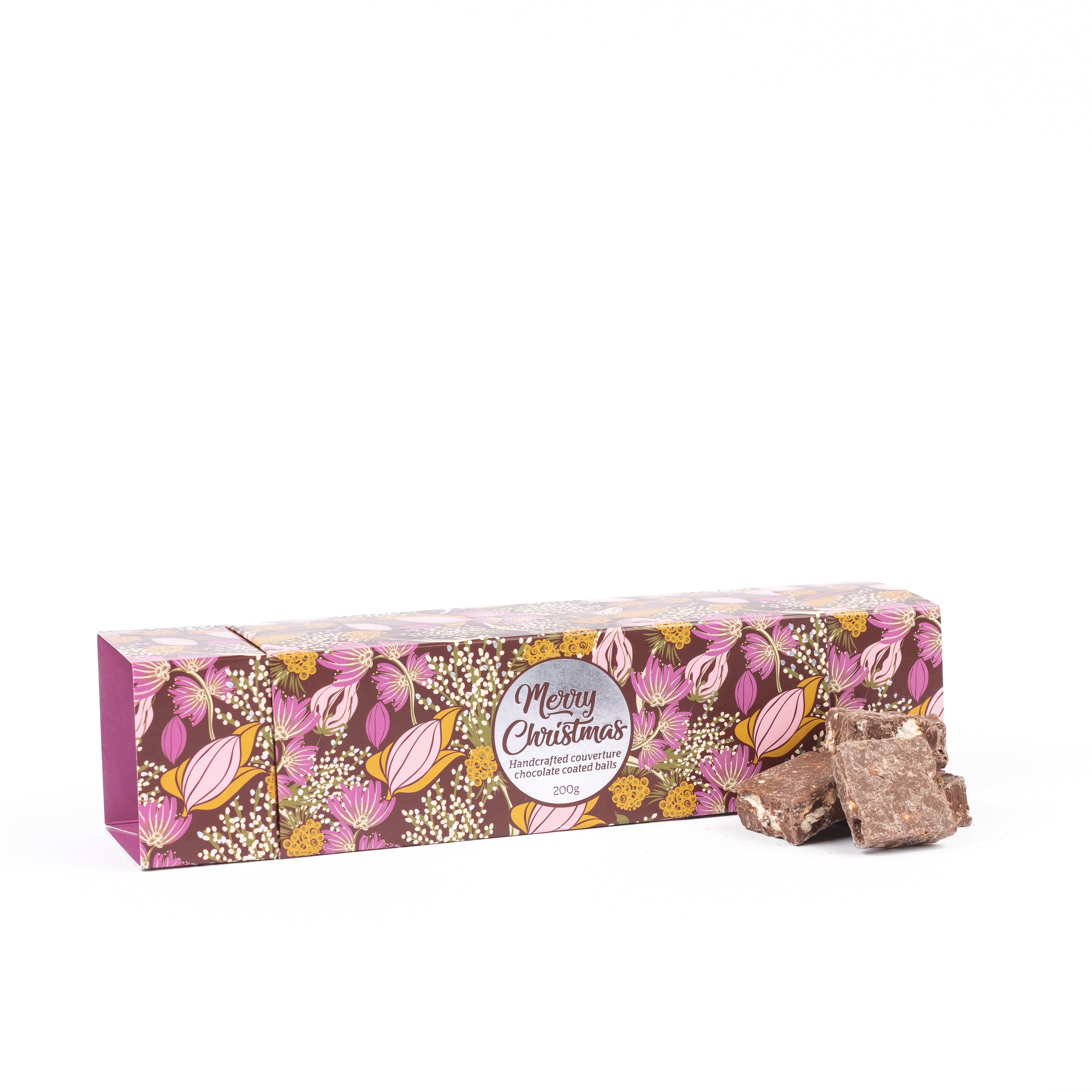 Christmas Bon Bon Floral Cocoa Fruit & Nut Slice 250g