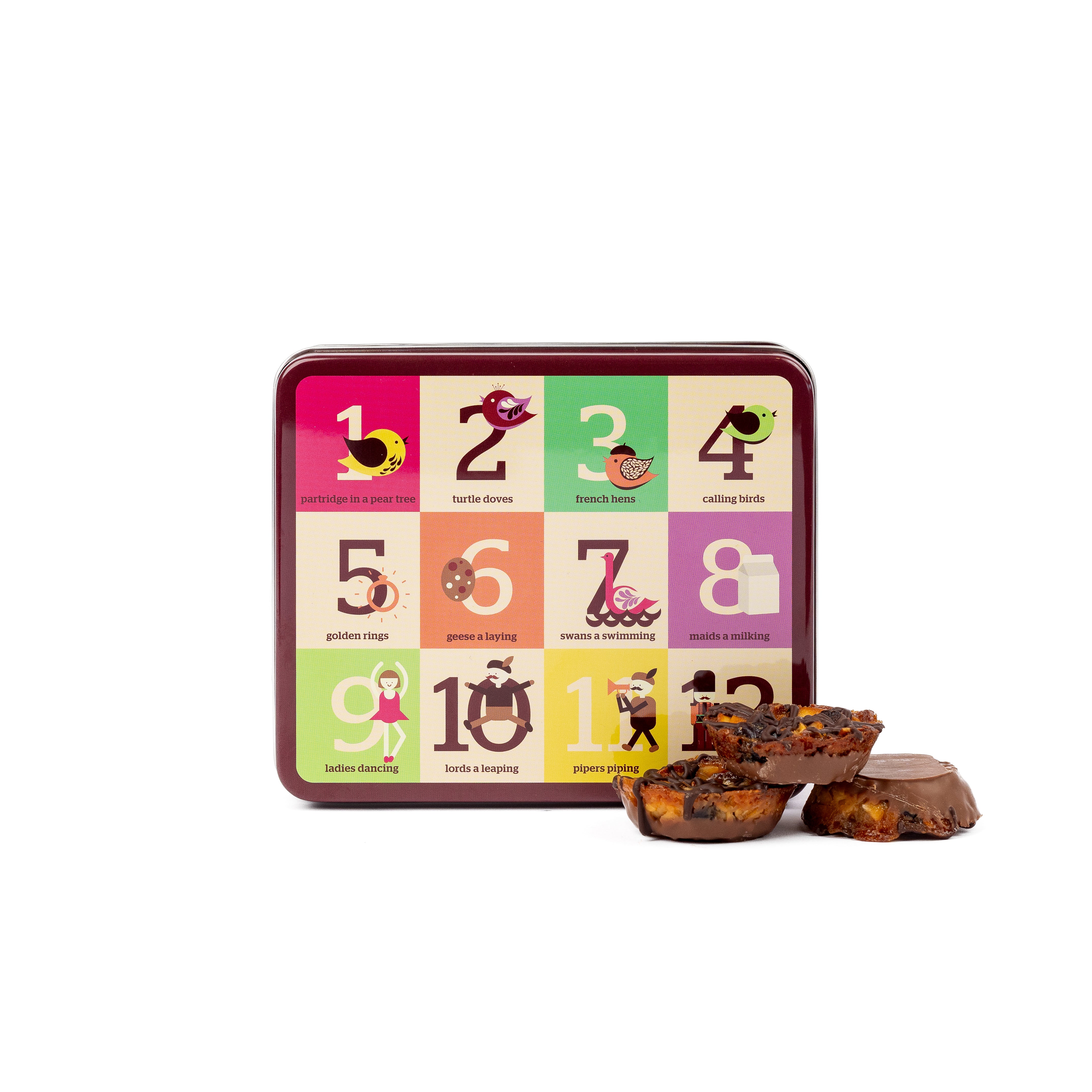 Christmas 12 Days Tin Florentines 175g