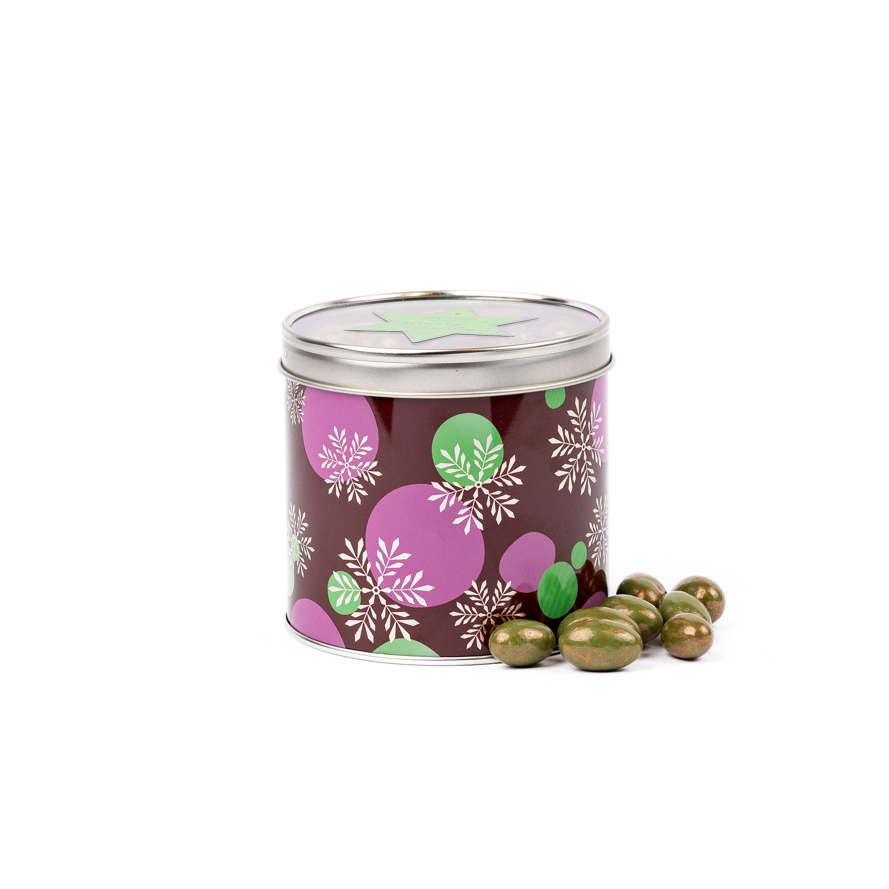 Christmas Snowflake Tin Sea Salt Pistachio 250g