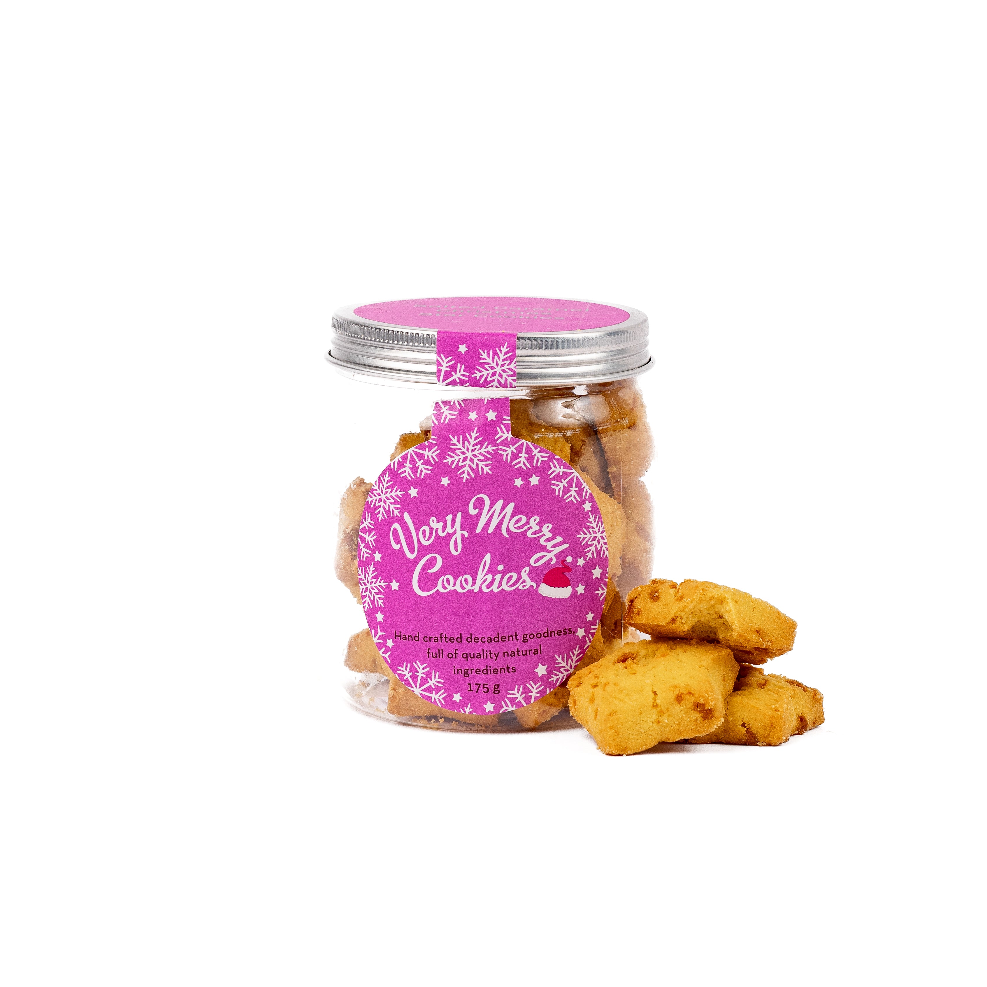 Christmas Shortbread Star Biscuits Salted Caramel 175g