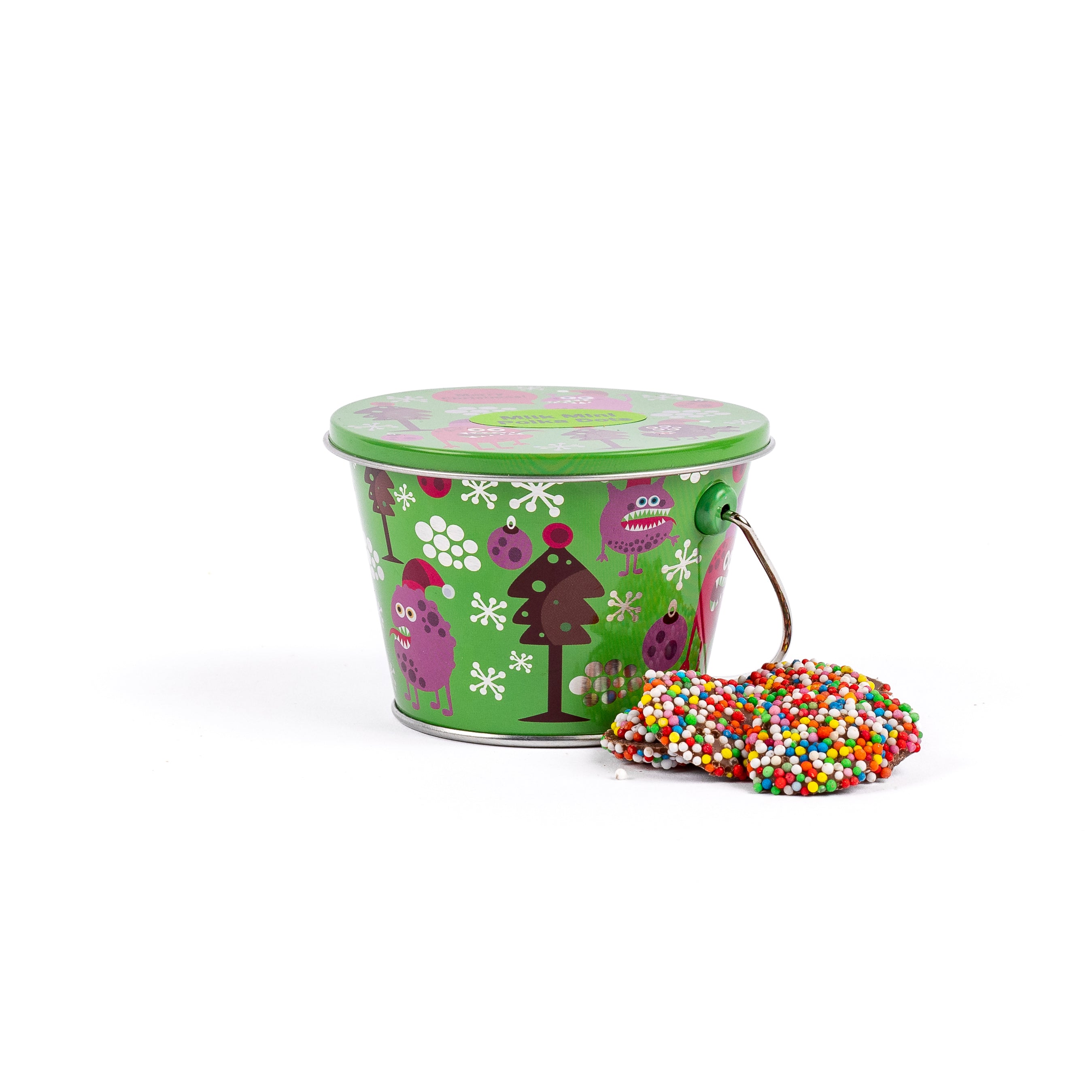 Christmas Monster Tin with Polka Dots 75g