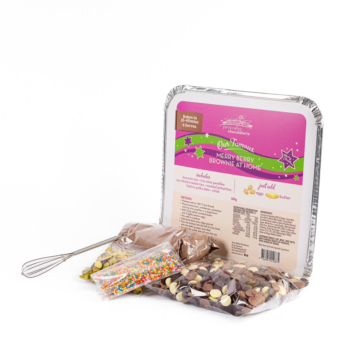 Brownie Bake at Home Kit Merry Berry