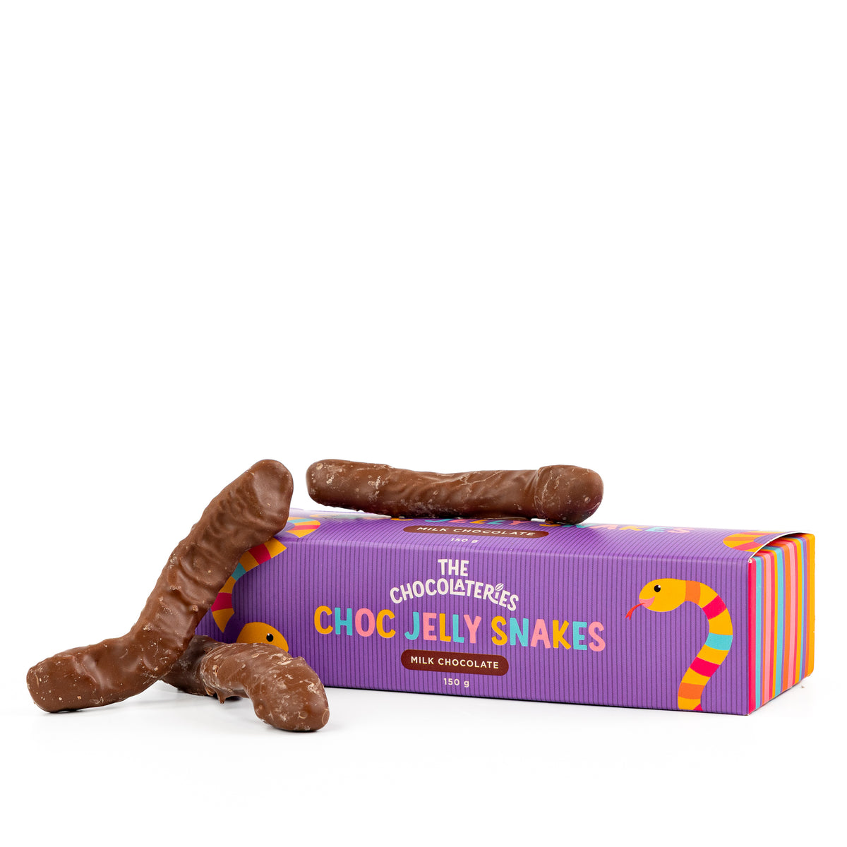 Chocolate Jelly Snakes 150g