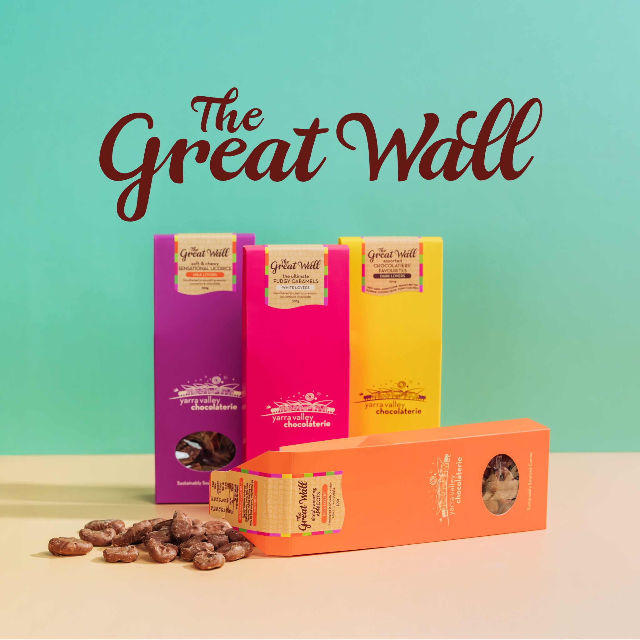 four Great Wall Chocolate varieties