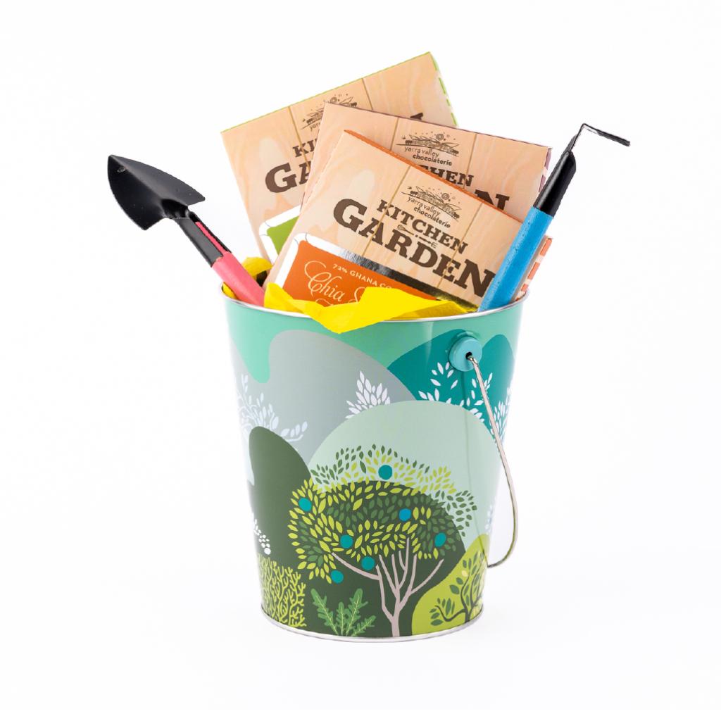 Kitchen Garden Gift Pack Pail with Tools 3 Pack