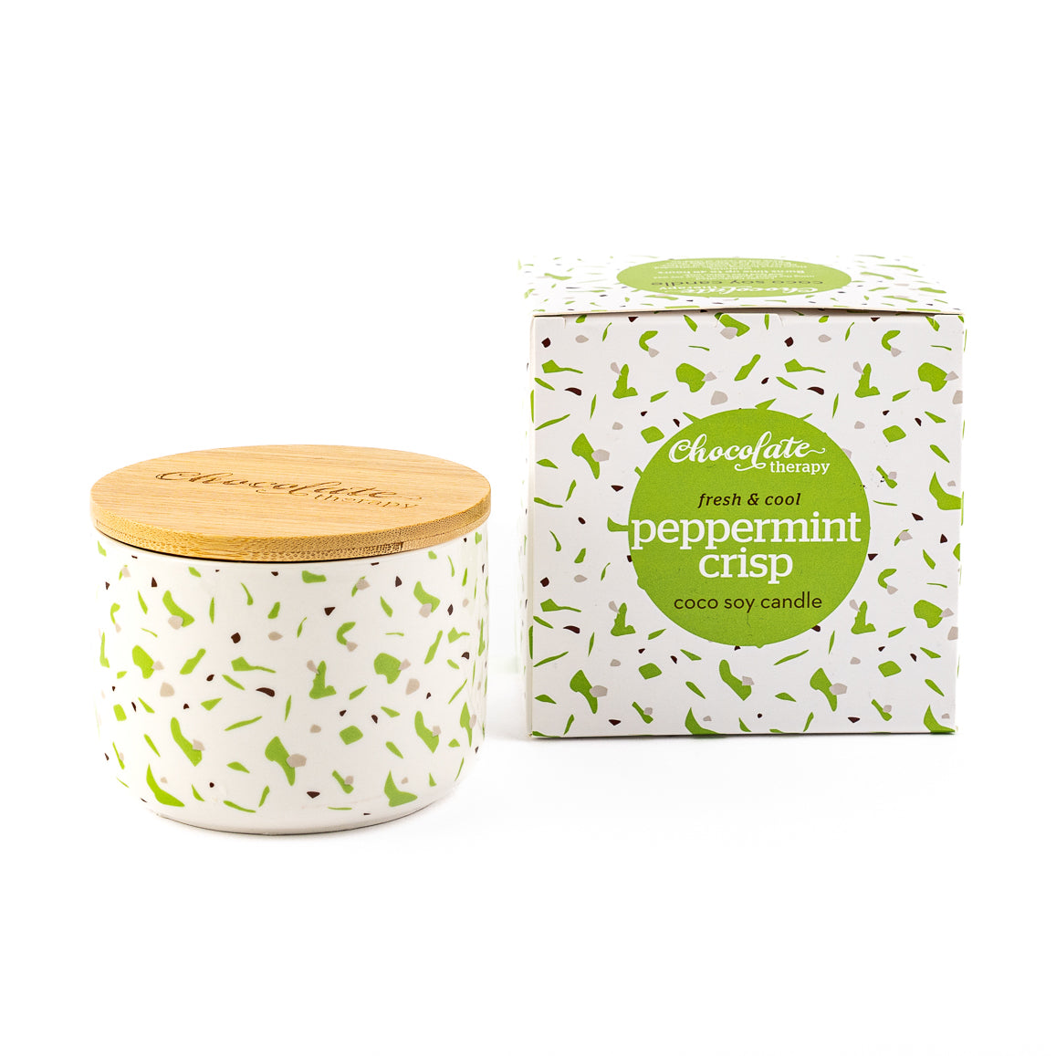 Choc Therapy Candle Coco Soy Peppermint Crisp