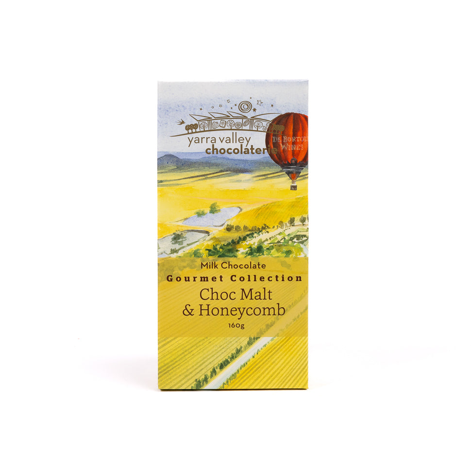 Gourmet Bar Choc Malt & Honeycomb 160g