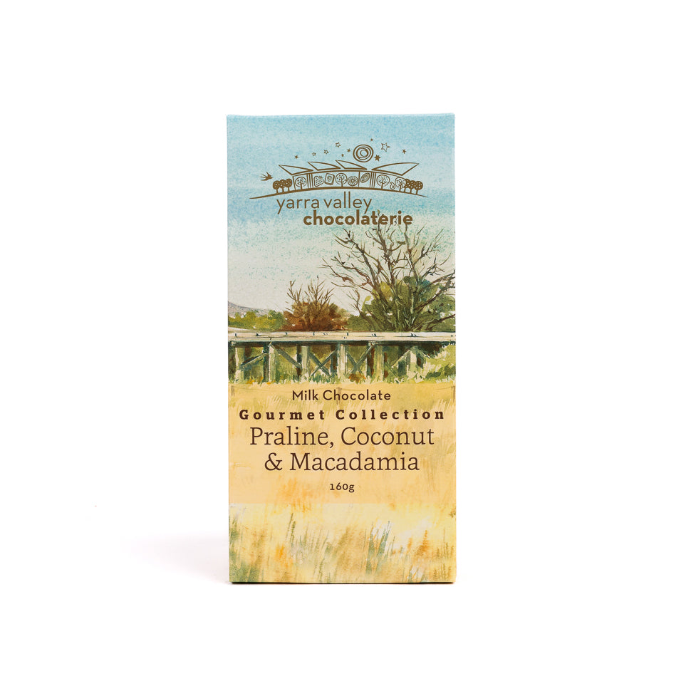 Gourmet Bar Praline Coconut & Macadamia 160g