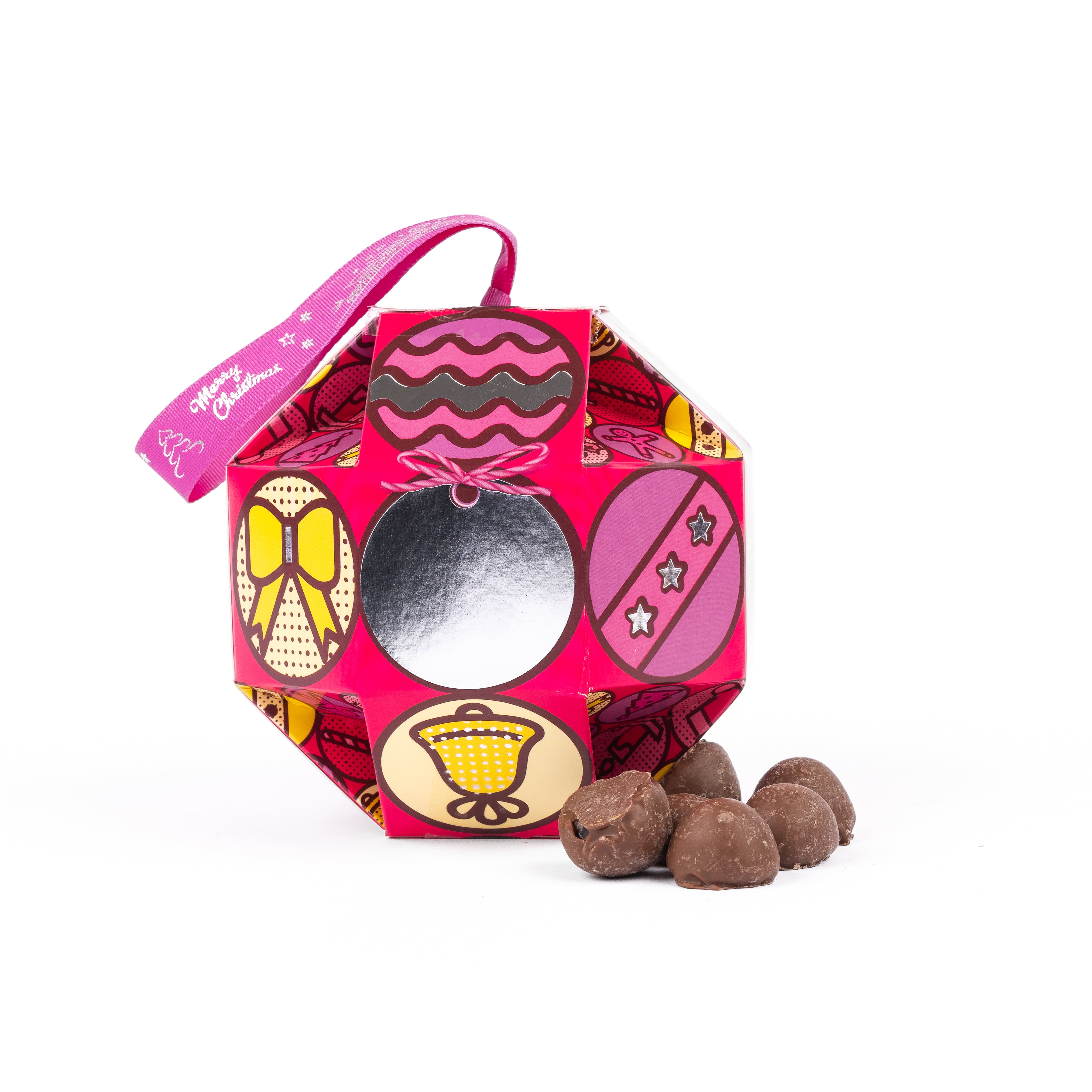 Christmas Bauble Pink Pop Raspberry Jellies 250g