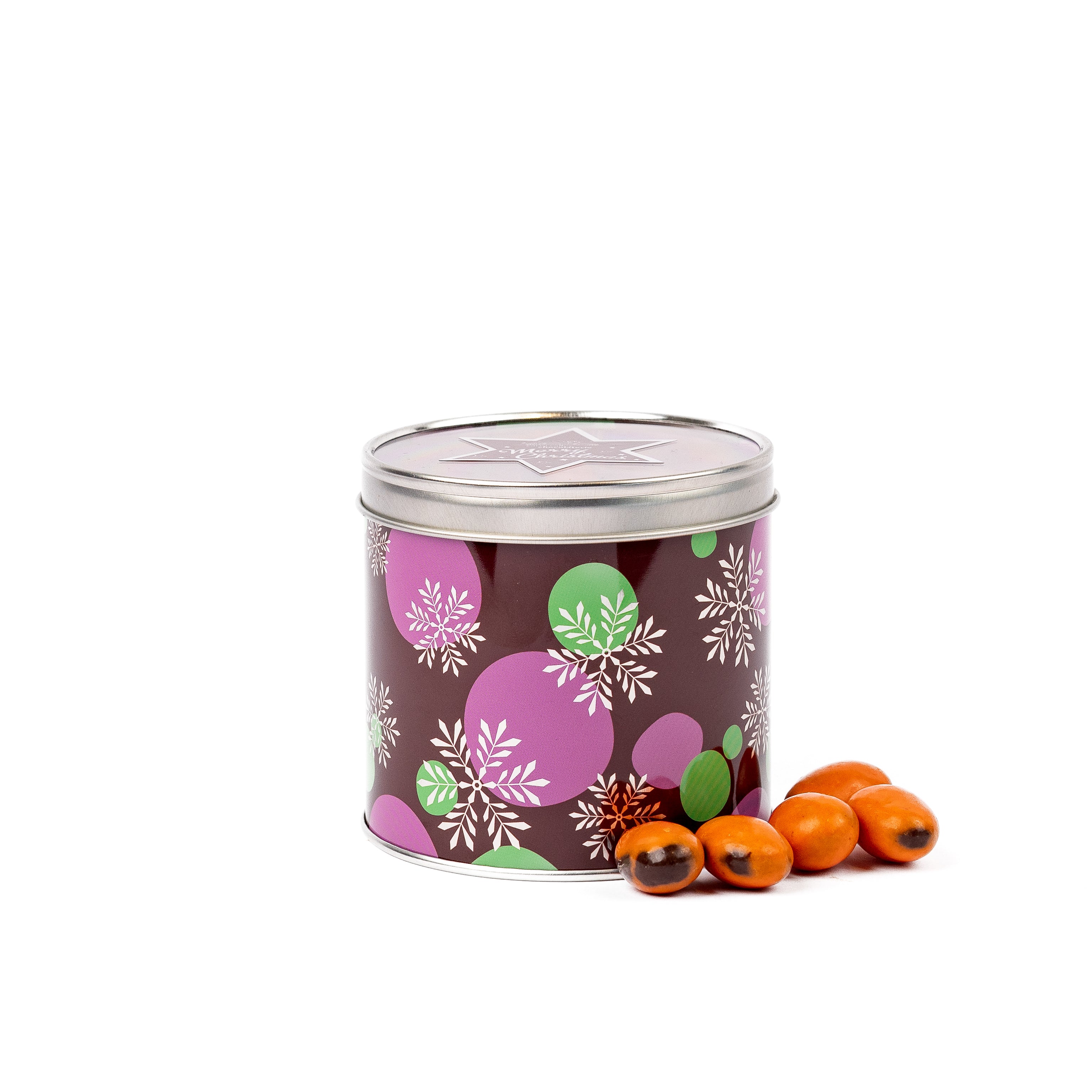 Christmas Snowflake Tin Zesty Orange & Almond 250g