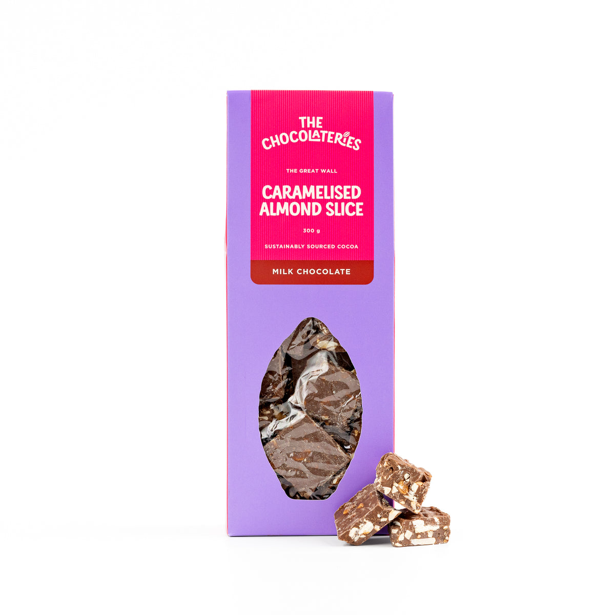Great Wall Caramelised Almond Slice 300g